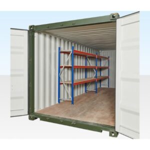 Container Racking – Adjustable, Heavy Duty Three Tier (2 Bays)
