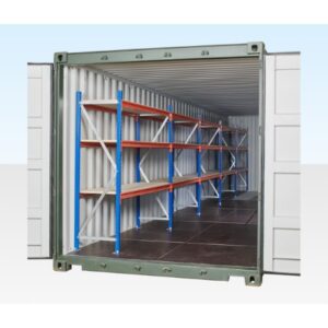 Container Racking – Adjustable, Heavy Duty Three Tier (5 Bays)